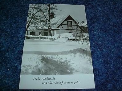 708/ Postkarte mit Weihnachtsmotiv-DDR Produkt