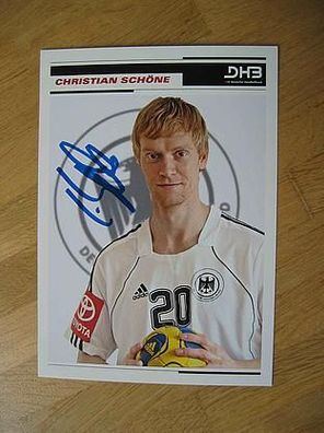 Handball Nationalmannschaft Christian Schöne Autogramm!