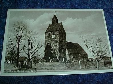 981/ Ansichtskarte-Kirche zu Buckowien N.-L.