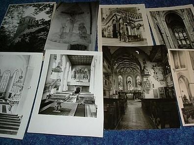 9 verschiedene Karten und Fotos aus und von Kirchen