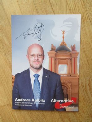 AfD Politiker Andreas Kalbitz - handsigniertes Autogramm!!!