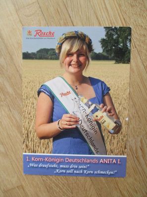 1. Korn-Königin Deutschlands Anitia I. - Autogrammkarte!!!
