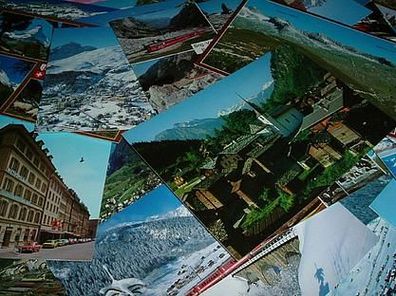 39 Ansichtskarten aus der Schweiz