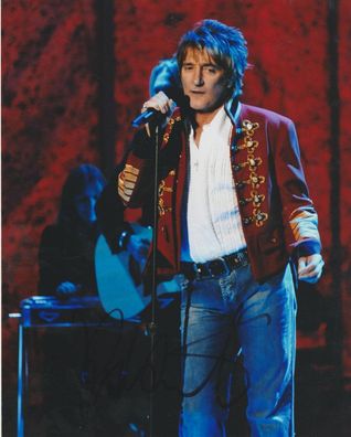 Rod Stewart Autogramm Großfoto
