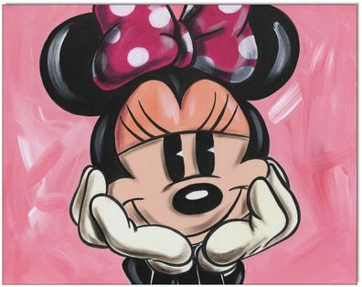 Klausewitz: Original Acryl auf Leinwand: Minnie Mouse / 40x50 cm