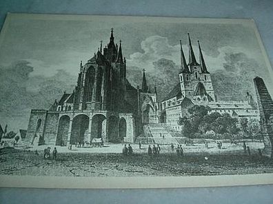1061/ Ansichtskarte-Erfurt-Dom und St. Severi