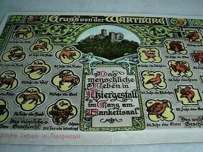 1074/ Ansichtskarte-Eisenach-Gruss von der Wartburg