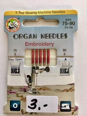 5 Organ Stick-Nadeln
