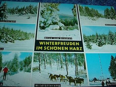 1201/ Ansichtskarte-Winterfreuden im schönen Harz