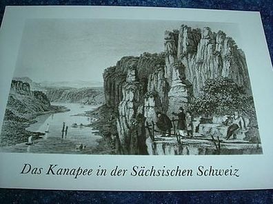 1286 / Ansichtskarte-Sächs. Schweiz-Das Kanapee