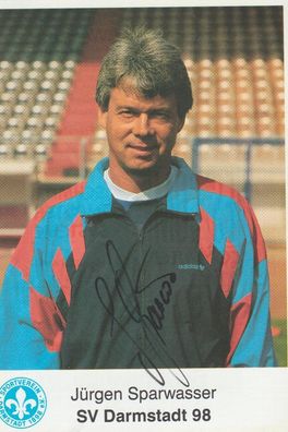 Jürgen Sparwasser Autogramm SV Darmstadt 98