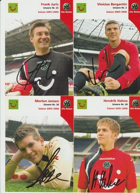 36x Hannover 96 Autogramme Saison 2005/2006