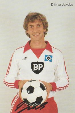 Dittmar Jakobs Autogramm HSV Saison 1980/1981