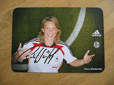 DFB Fußballnationalspielerin Petra Wimbersky Autogramm!