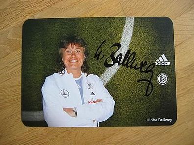DFB Fußballnationalmannschaft Ulrike Ballweg Autogramm!