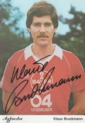 Klaus Bruckmann Autogramm Bayer 04 Leverkusen