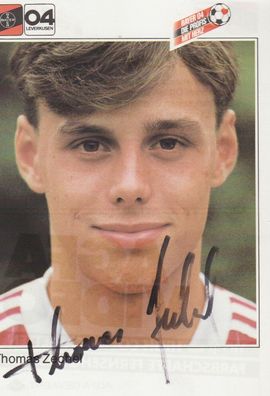 Thomas Zechel Autogramm Bayer 04 Leverkusen