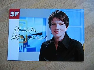 SF Fernsehmoderatorin Kathrin Winzenried - Autogramm!