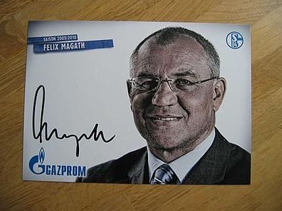 FC Schalke 04 Saison 09/10 Felix Magath - handsigniertes Autogramm!!!