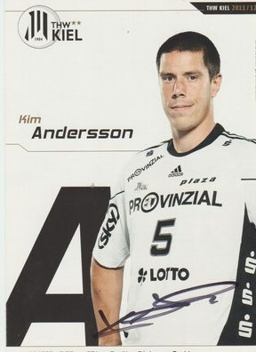 Kim Andersson Autogramm THW Kiel