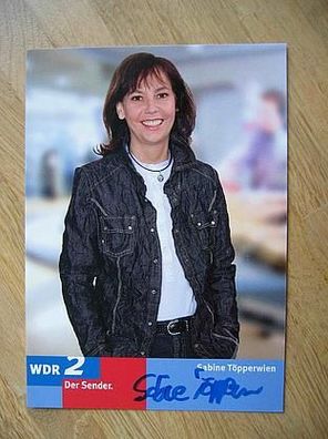 WDR Moderatorin Sabine Töpperwien - handsigniertes Autogramm!!!