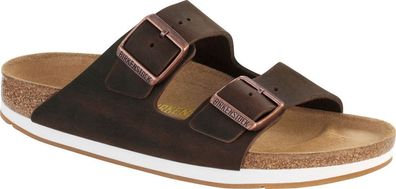 Birkenstock Pantolette Arizona habana Fettleder (FL) 057701 + 057703