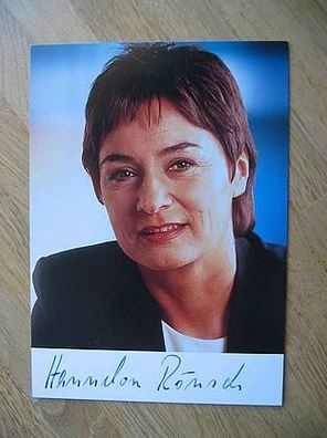 Bundesministerin a.D. CDU Hannelore Rönsch - handsigniertes Autogramm!!!