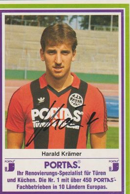 Harald Krämer Autogramm Eintracht Frankfurt