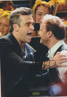 Robbie Williams und Gary Barlow Autogramm