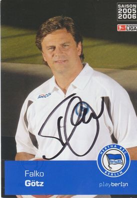 Falko Götz Autogramm Hertha BSC Berlin Saison 2005/2006
