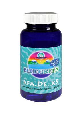 Bluegreen AFA. DE. X5 AFA-Bärlauch-Chlorella-Koriander-Spirulina 30g, ca.60 Kapseln