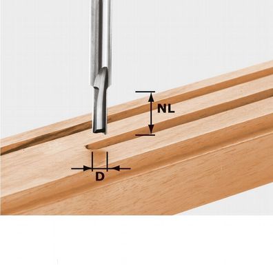 Festool Nutfräser Fräser Hartmetall HW Schaft 8 mm D4 490953 Oberfräse OF 1400