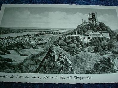 1787/ Ansichtskarte-Der Drachenfels mit Königswinter