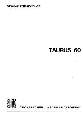 Werkstatthandbuch Same TAURUS 60