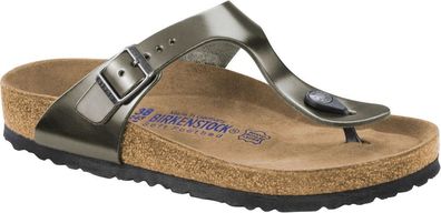 Birkenstock Zehensteg Sandale Gizeh NL WB metallic anthracite Gr. 35 - 43 - 1003676