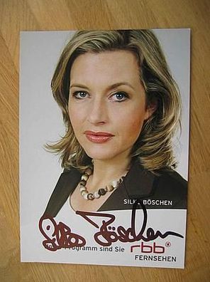 RBB Fernsehmoderatorin Silke Böschen - handsigniertes Autogramm!!!