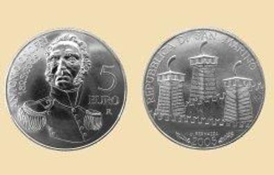 5 EURO Silbermünze "Onofri" San Marino 2005