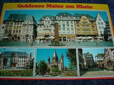 1833/ Ansichtskarte-Goldenes Mainz am Rhein