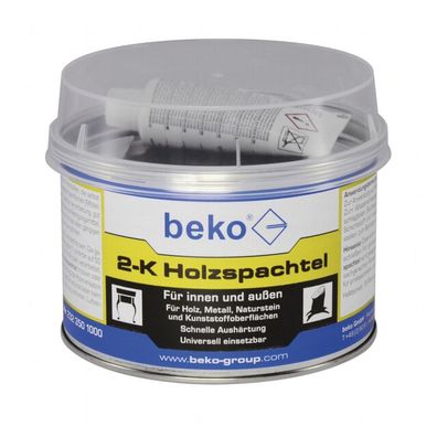 Beko 2-K Holzspachtel 1 kg für innen und außen Spachtelmasse tyrolreduziert