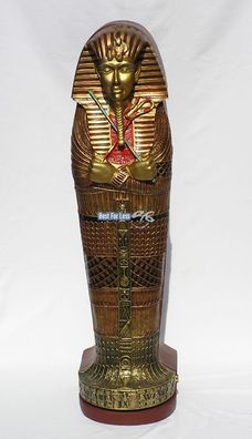 Ägyptischer Sarkophag CD Ständer Regal Deko Figur Statue Skulptur Aufstellfigur