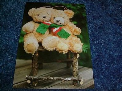 1873/ Postkarte-Teddy als Liebespaar