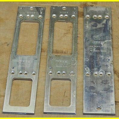3 Stück Montageplatten für Geze Türschliesser TS 4000 / 5000 - gebraucht