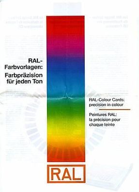 RAL-Farbvorlagen Farbpräzision f. j. Ton Prospekt 1995