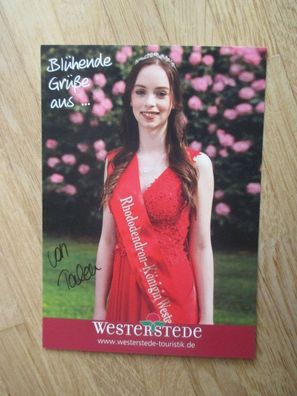 Westerstede Rhododendron-Königin 2017/2018 Talea - handsigniertes Autogramm!!!
