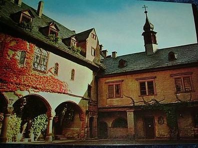 1912/ Ansichtskarte-Mespelbrunn Schloss-Eingang