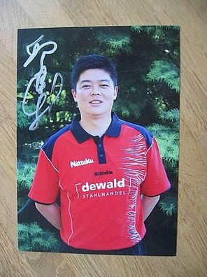 Tischtennis TTC Frickenhausen Jian Xin Qiu - handsigniertes Autogramm!!!