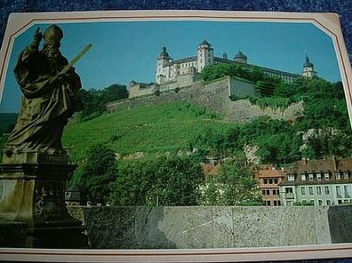 1985/ Ansichtskarte-Würzburg-Blick von der Mainkirche