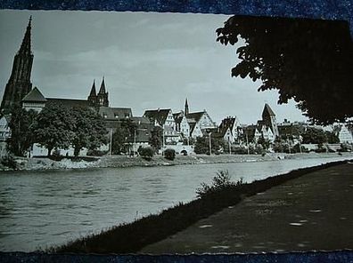 1989/ Ansichtskarte-Ulm/ Do. Blick zum Donau-Ufer