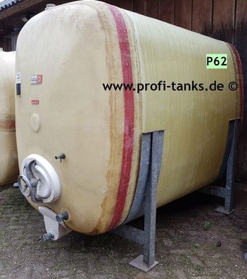 Angebot für P62 gebrauchter 5.000 L Polyestertank GFK-Tank Rotband Lagerbehälter
