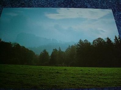 2061/ Ansichtskarte-Schrammsteine im Morgennebel